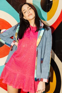 Denim Rainbow Blazer