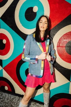 Denim Rainbow Blazer
