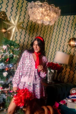 Diagonal Stripe Holly Sweater