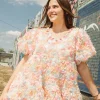 Flower Fabric Dress