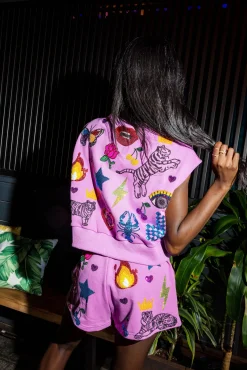 Fuchsia Multi Icon Short