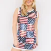 Full Sequin Stars & Stripes Tank Dress