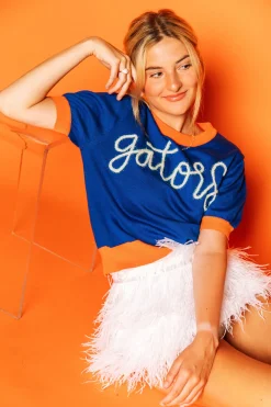 Gators Glitter Script Sweater - Licensed