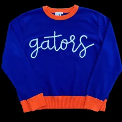 Glitter Script "Gators" Long Sleeve Sweater - Licensed