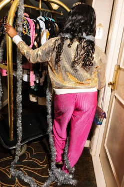 Gold Full Sequin Cheers Sweater