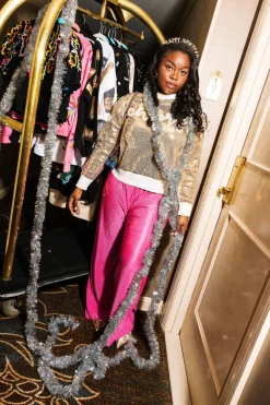 Gold Full Sequin Cheers Sweater