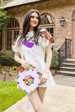 Graduation Hat Poof Sleeve Dress