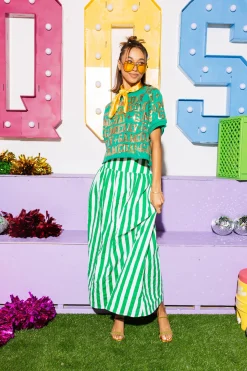 Green & Gold 'Gameday' All Over Top