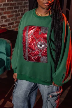 Green 'Boooooook' Sweatshirt