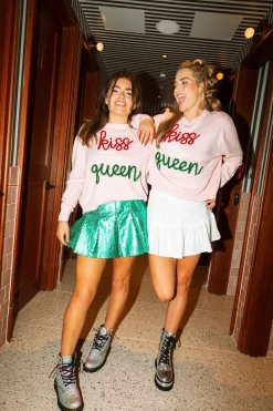 Green Bubble Pleat Skirt