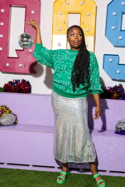 Green Football Play Grommet Sweatshirt