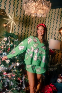 Green Little Debbie Trees Shorts