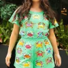 Green Multi Crab Short