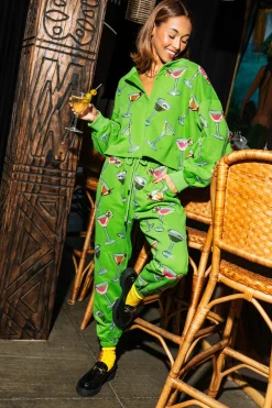 Green Multi Martini Glass Sweatshirt