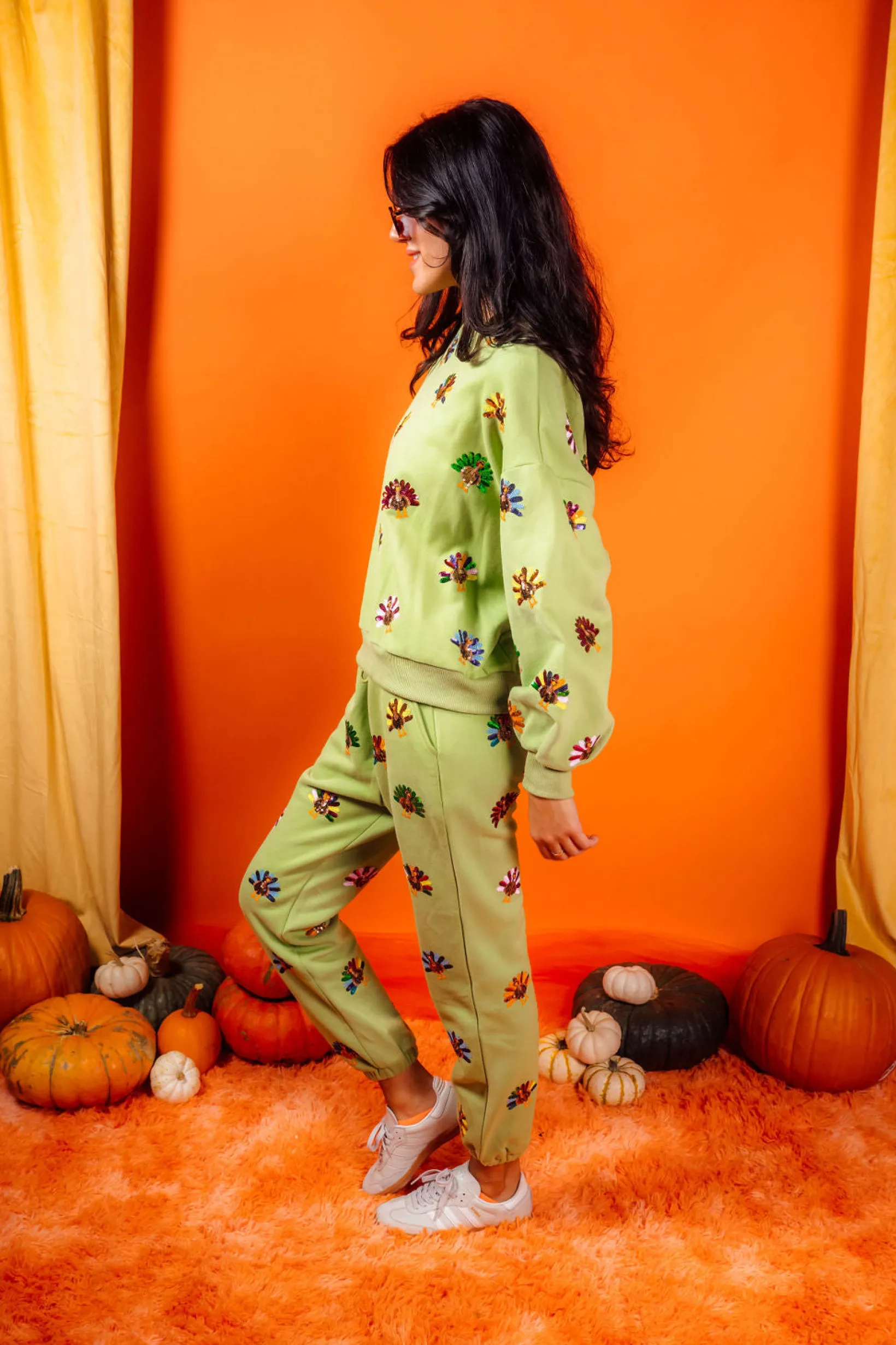 Green Multi Turkey Jogger