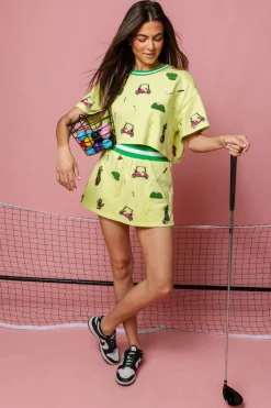 Green Scattered Golf Icon Top