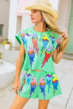 Green Scattered Parrot Short