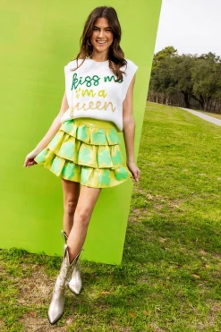 Green Shamrock Skort