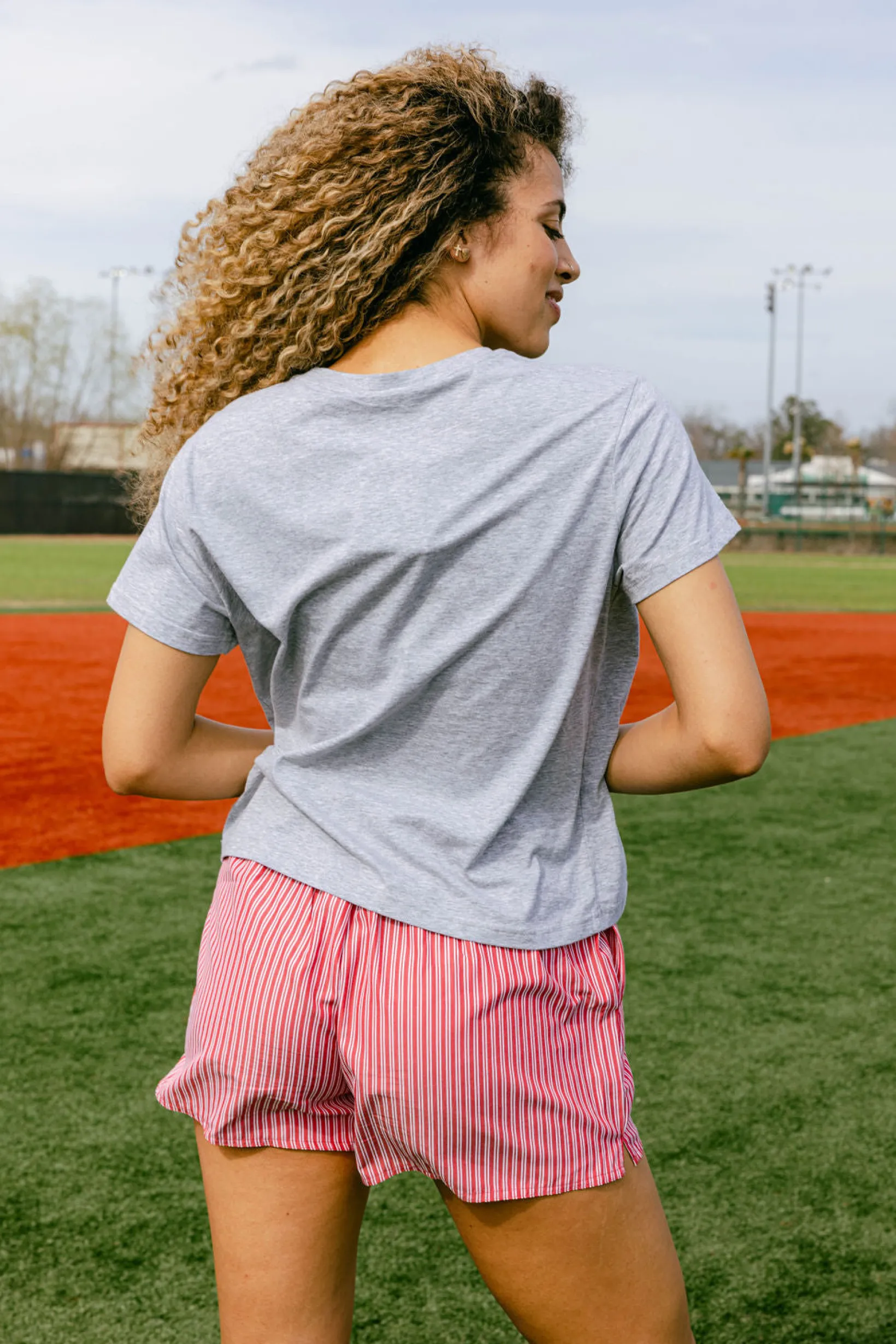 Grey & Gold Baseball Tee