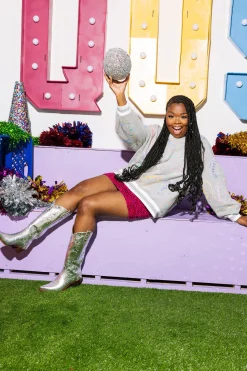 Grey Multi Football Sport Stripe Sweatshirt