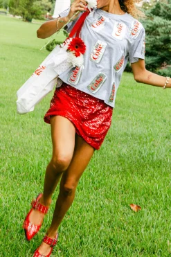 Grey Scattered Diet Coke® Can Tee