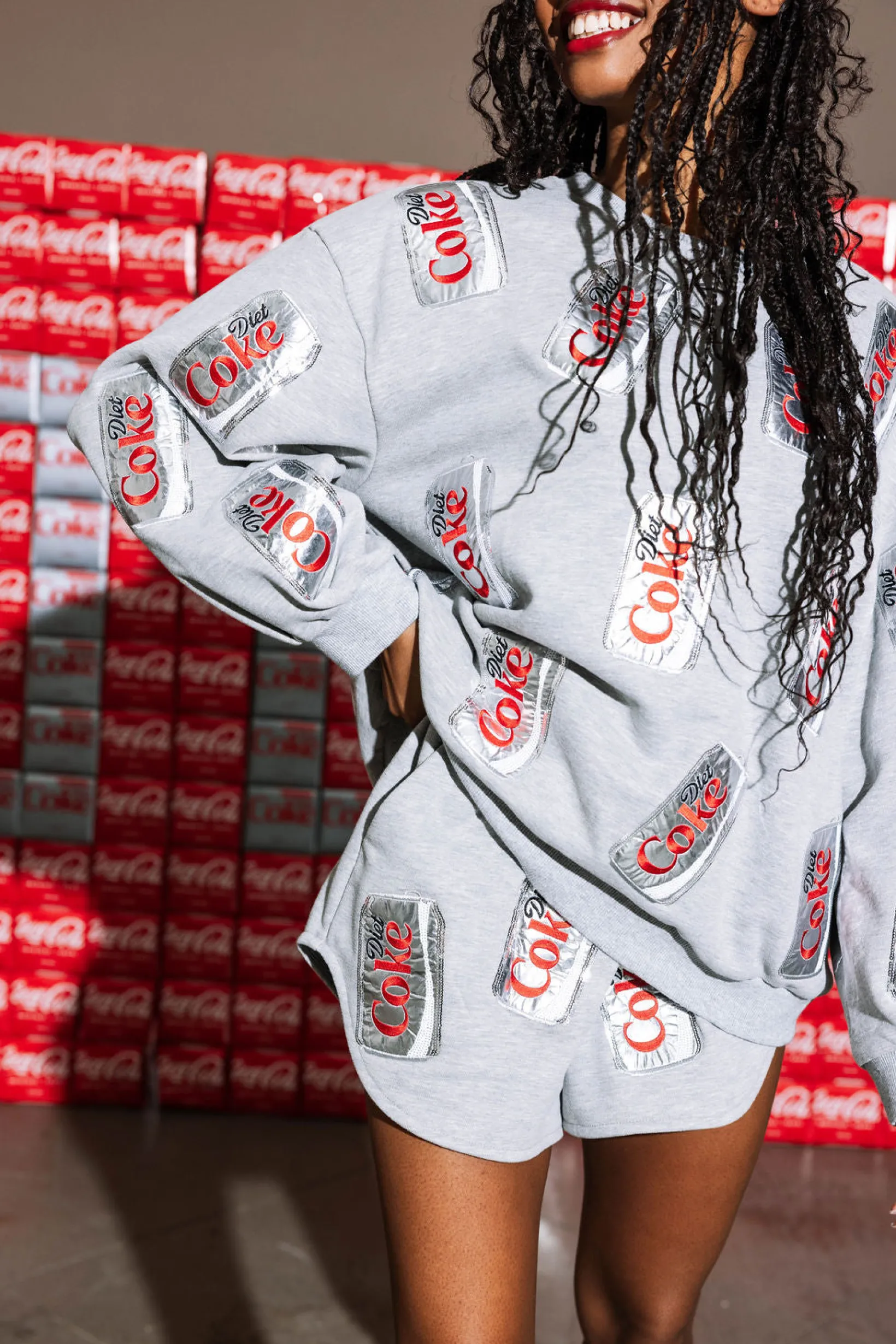 Grey Scattered Diet Coke® Can Short