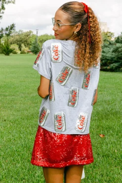Grey Scattered Diet Coke® Can Tee