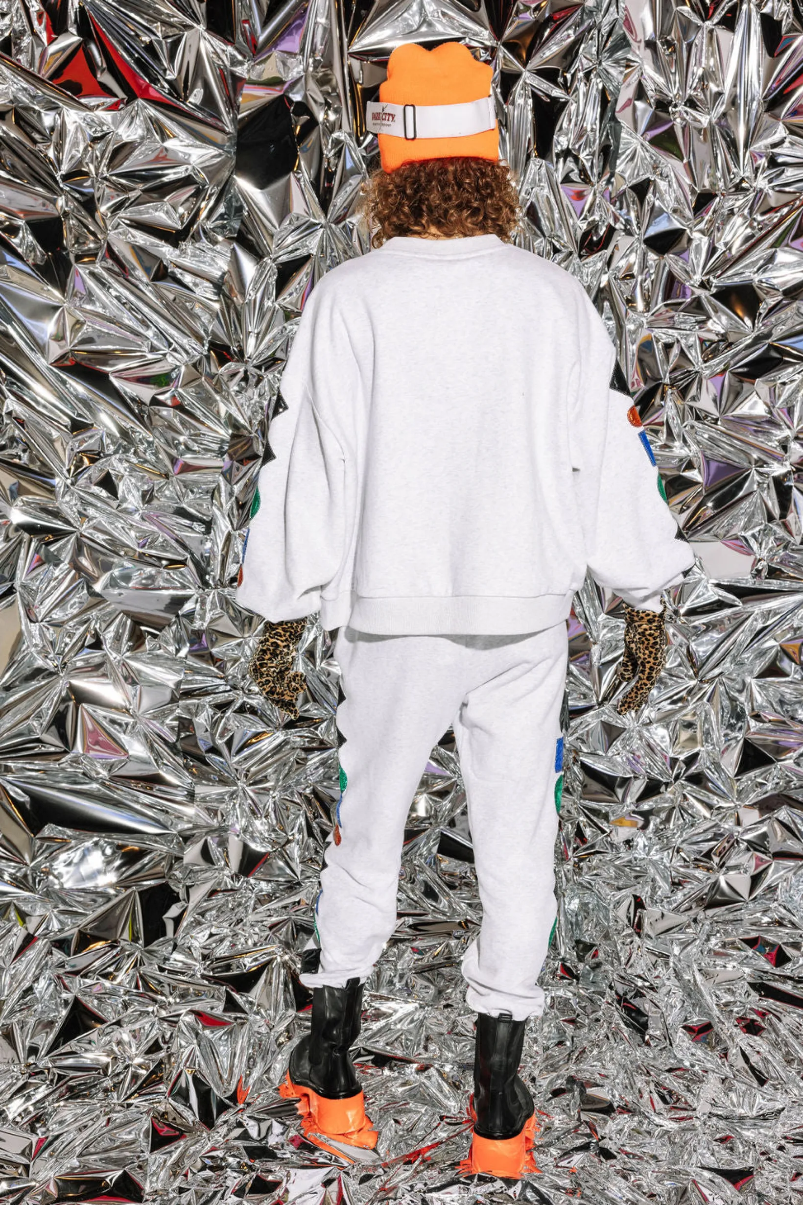 Grey Ski Queen Symbol Sweatshirt