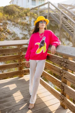 Hot Pink Banana Coca-Cola® Bottle Sweatshirt