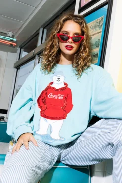Icy Blue Coca-Cola® Polar Bear Sweatshirt