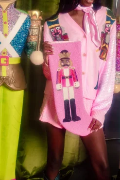 ITES x Sami Riccioli x Queen of Sparkles Pink Medium Skin Nutcracker Stocking