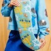 ITES x Sami Riccioli x Queen of Sparkles Blue Hanukkah Stocking