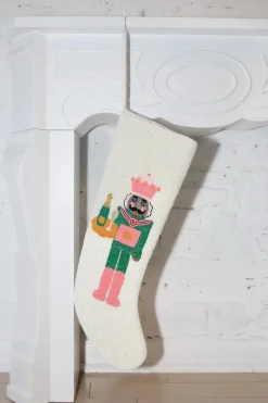 ITES x Sami Riccioli x Queen of Sparkles White Serving Medium Skin Nutcracker Stocking