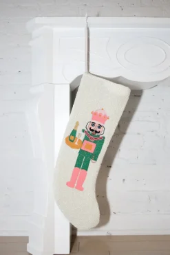 ITES x Sami Riccioli x Queen of Sparkles White Serving Fair Skin Nutcracker Stocking