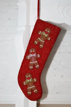 ITES x Sami Riccioli x Queen of Sparkles Red Gingerbread Stocking