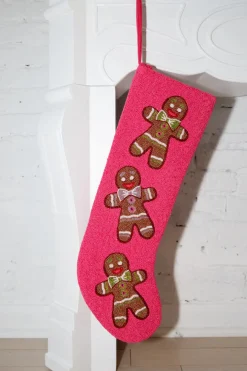 ITES x Sami Riccioli x Queen of Sparkles Pink Gingerbread Stocking