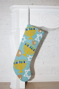 ITES x Sami Riccioli x Queen of Sparkles Blue Hanukkah Stocking