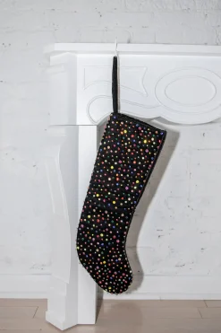 ITES x Sami Riccioli x Queen of Sparkles Black Crystals Stocking