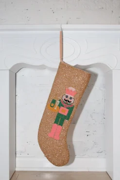 ITES x Sami Riccioli x Queen of Sparkles Gold Serving Nutcracker Stocking