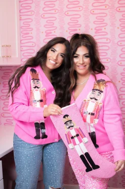 ITES x Sami Riccioli x Queen of Sparkles Pink Fair Skin Nutcracker Stocking