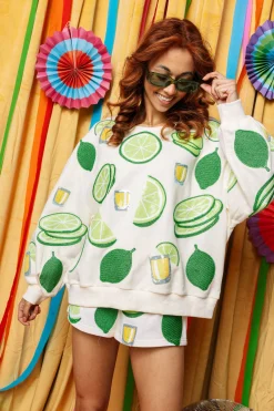 Ivory Lime & Tequila Shot Sweatshirt