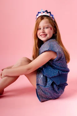 Kids Blue Stars & Stripes Scatter Short