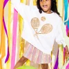 Kids Gold Tennis Sweatshirt