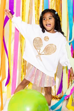 Kids Gold Tennis Sweatshirt