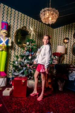 Kids Grey Colorblock Drummer Nutcracker Sweatshirt