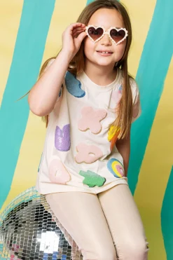 Kids Ivory Lucky Charm Icon Tee