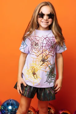 Kids Lavender Spider Tee