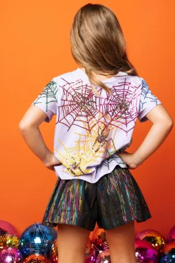 Kids Lavender Spider Tee