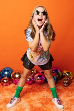 Kids Lavender Spider Tee