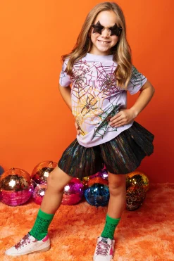 Kids Lavender Spider Tee